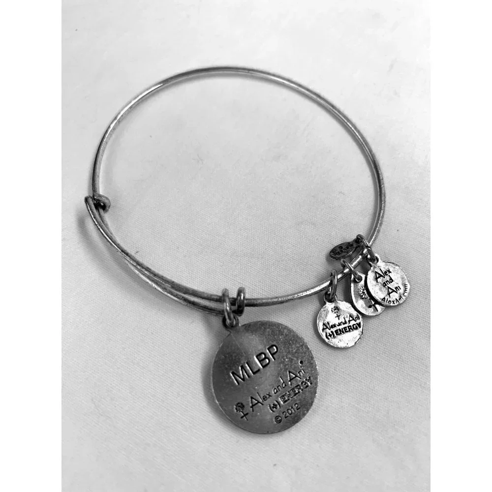 Alex and Ani Charm Phillies MLB Bracelet - Silver, Expands 2